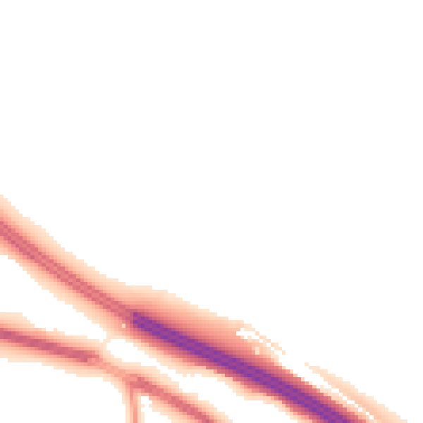Night-time road noise heatmap for ME17 1UX