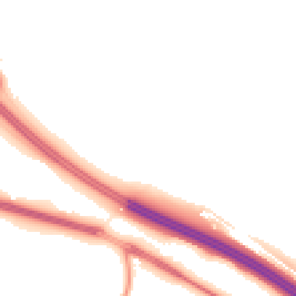 Night-time road noise heatmap for ME17 1UY
