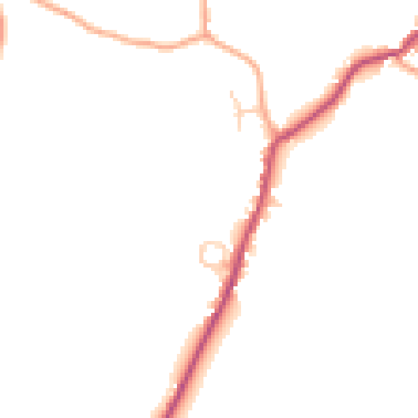 Daytime road noise heatmap for ME17 1WN