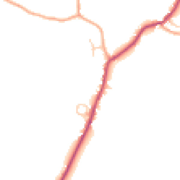 Daytime road noise heatmap for ME17 1WP