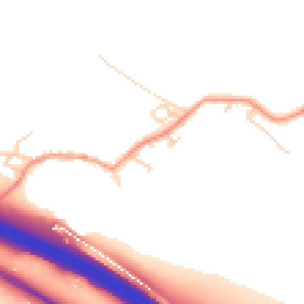 Daytime road noise heatmap for ME17 1XA