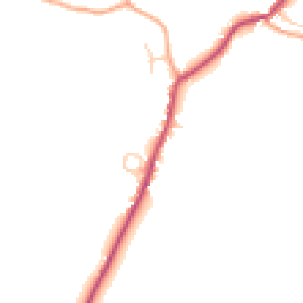 Daytime road noise heatmap for ME17 1XF