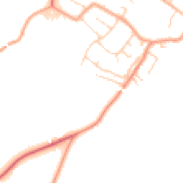 Daytime road noise heatmap for ME17 2FP