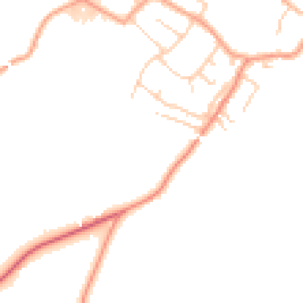 Daytime road noise heatmap for ME17 2FT