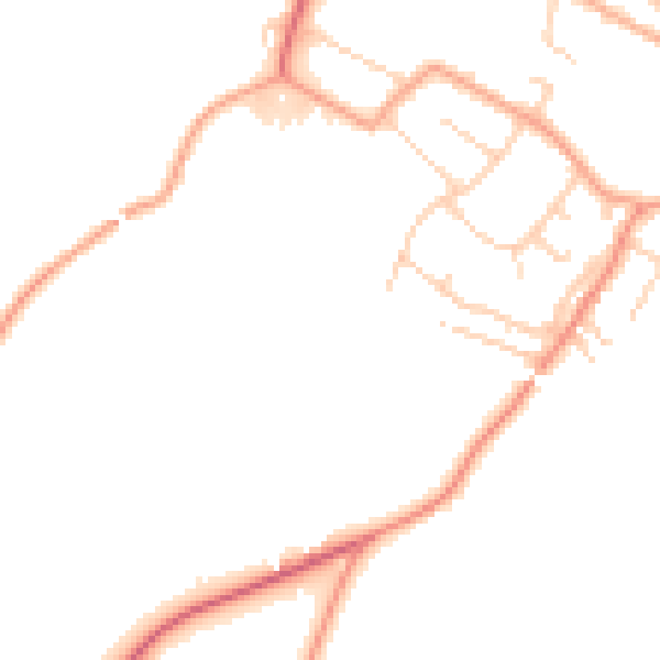 Daytime road noise heatmap for ME17 2GD