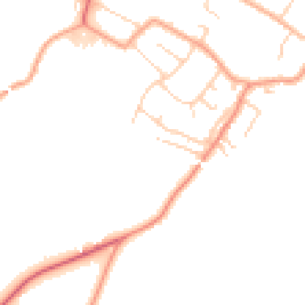 Daytime road noise heatmap for ME17 2GF