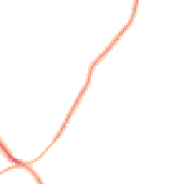 Night-time road noise heatmap for ME17 3GL