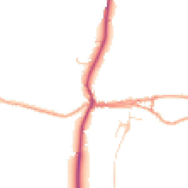 Daytime road noise heatmap for ME17 3HR