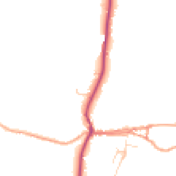 Daytime road noise heatmap for ME17 3HT