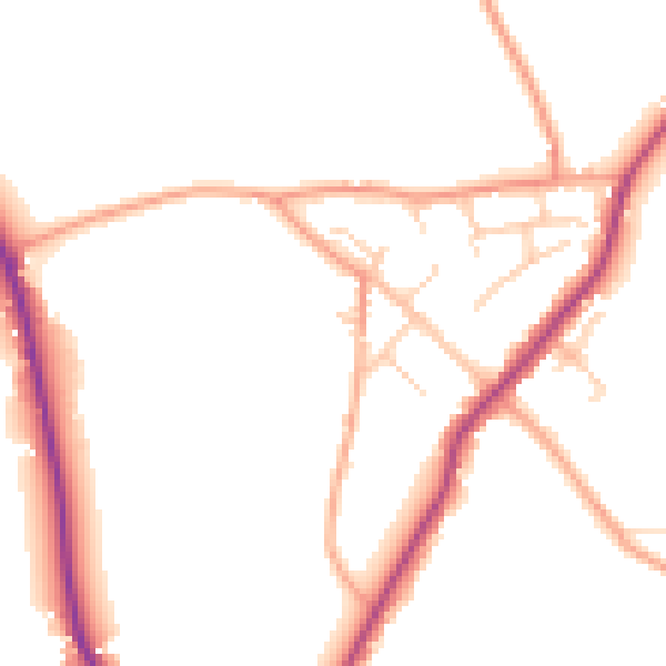 Daytime road noise heatmap for ME17 3JT