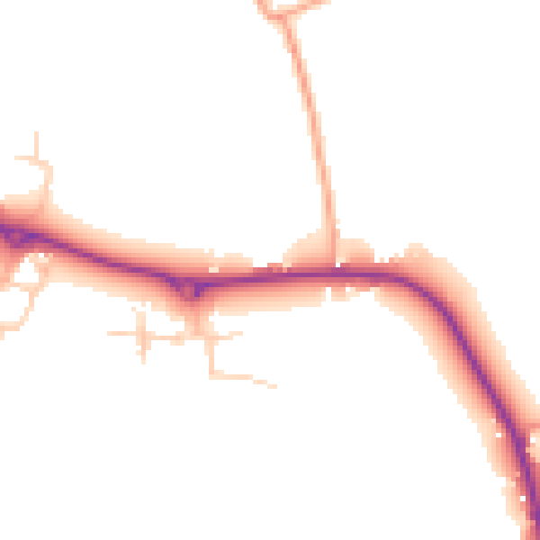 Daytime road noise heatmap for ME17 3NF