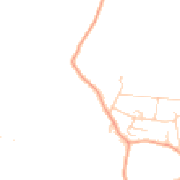 Daytime road noise heatmap for ME17 3NY