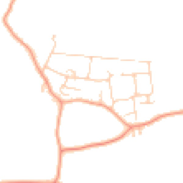 Daytime road noise heatmap for ME17 3PW