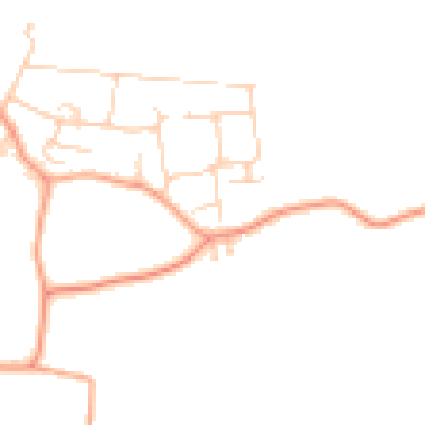Daytime road noise heatmap for ME17 3QJ