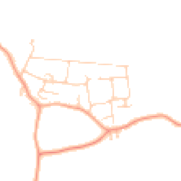 Daytime road noise heatmap for ME17 3QL