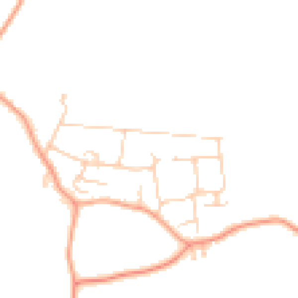Daytime road noise heatmap for ME17 3QN