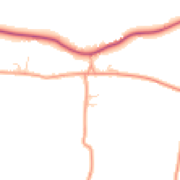 Daytime road noise heatmap for ME17 3RL