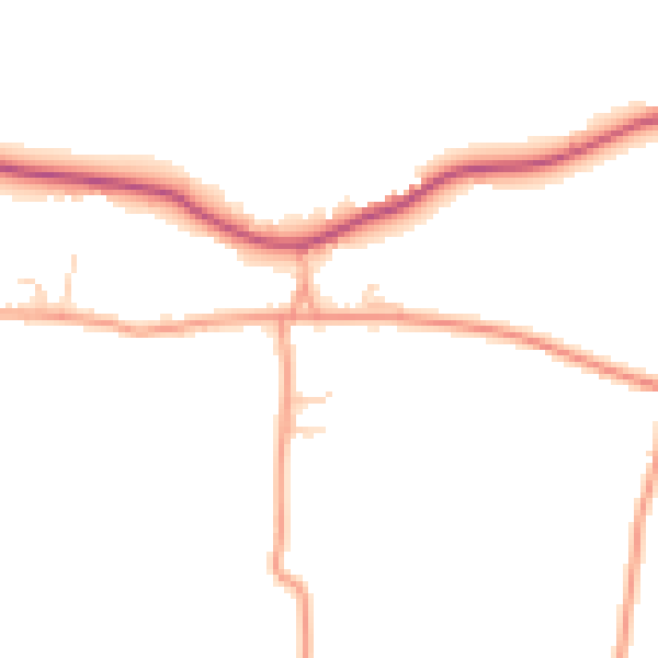 Daytime road noise heatmap for ME17 3RP