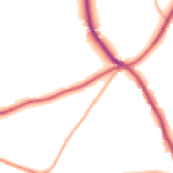 Daytime road noise heatmap for ME17 3RU