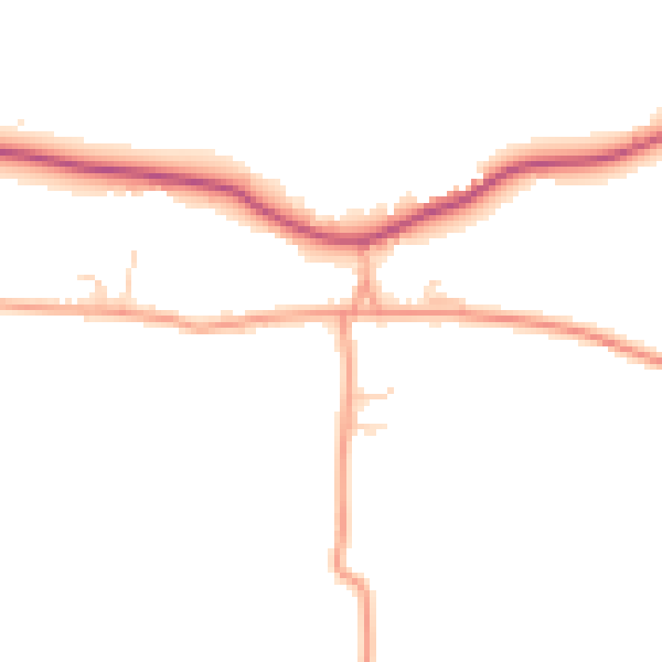 Daytime road noise heatmap for ME17 3RW