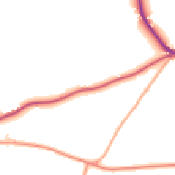 Daytime road noise heatmap for ME17 3RX