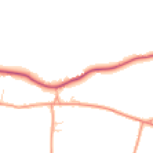 Daytime road noise heatmap for ME17 3RY