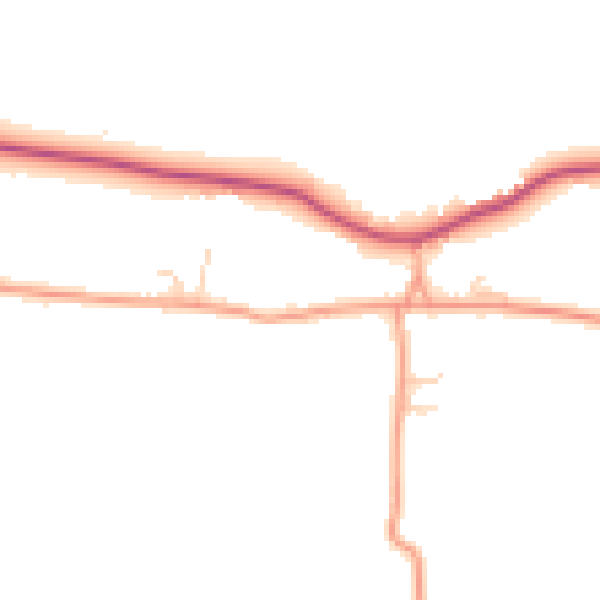 Daytime road noise heatmap for ME17 3SE