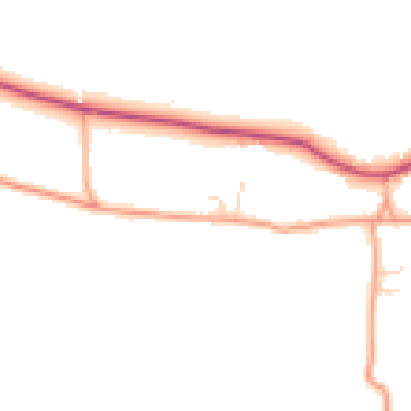 Daytime road noise heatmap for ME17 3SH