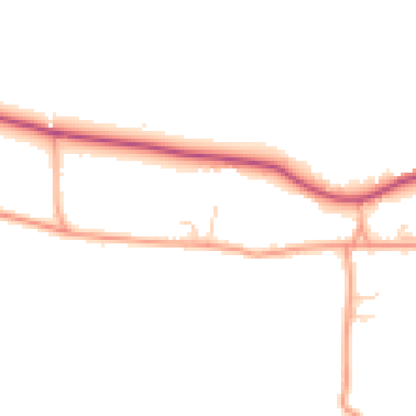 Daytime road noise heatmap for ME17 3SQ