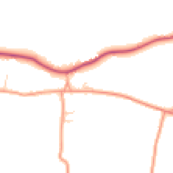 Daytime road noise heatmap for ME17 3SX
