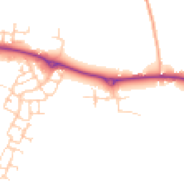 Daytime road noise heatmap for ME17 3UP