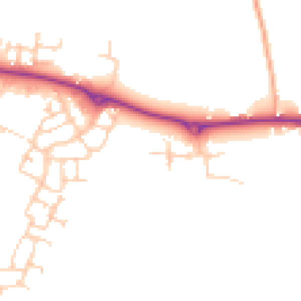 Daytime road noise heatmap for ME17 3US