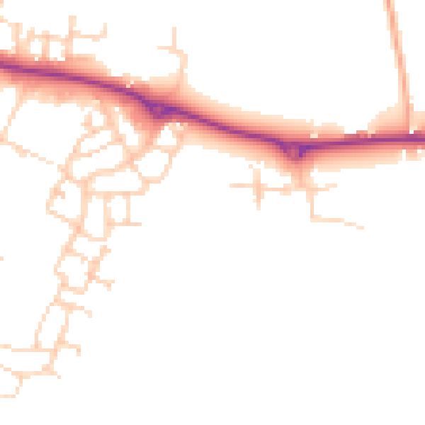 Daytime road noise heatmap for ME17 3YH