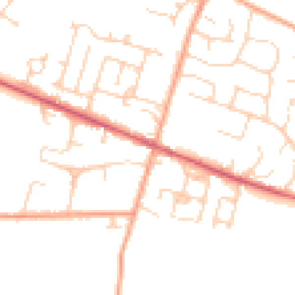 Daytime road noise heatmap for ME17 4DF