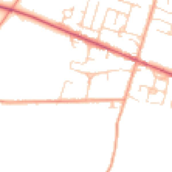 Daytime road noise heatmap for ME17 4DT