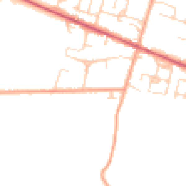 Daytime road noise heatmap for ME17 4DW