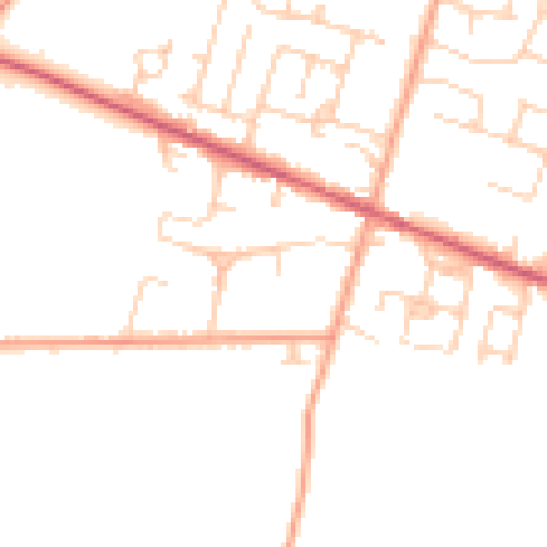 Daytime road noise heatmap for ME17 4DX