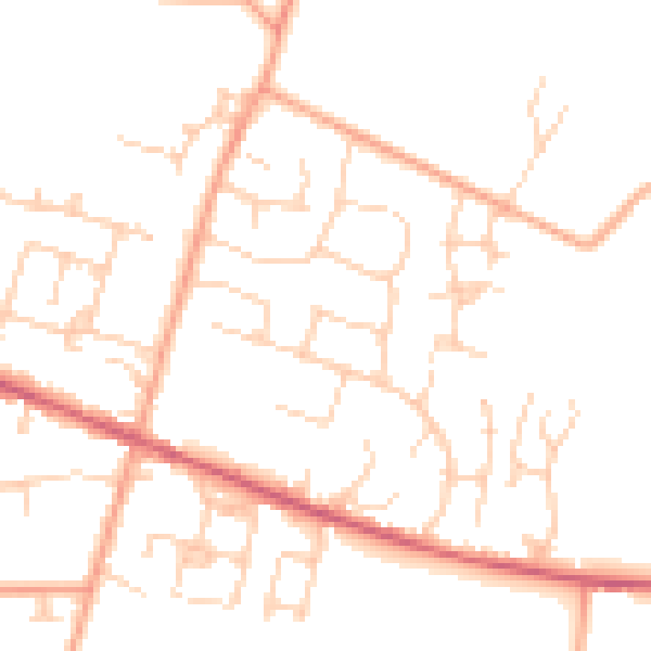 Daytime road noise heatmap for ME17 4EY