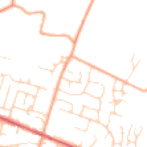 Daytime road noise heatmap for ME17 4FB