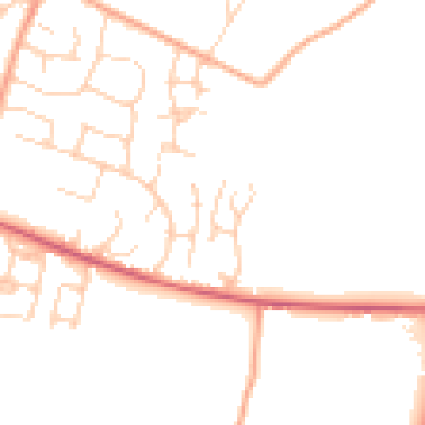 Daytime road noise heatmap for ME17 4FG