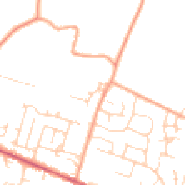 Daytime road noise heatmap for ME17 4FU