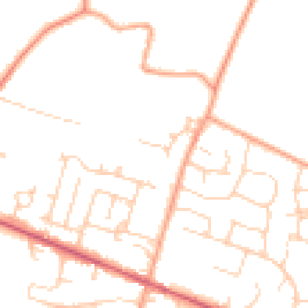 Daytime road noise heatmap for ME17 4FZ