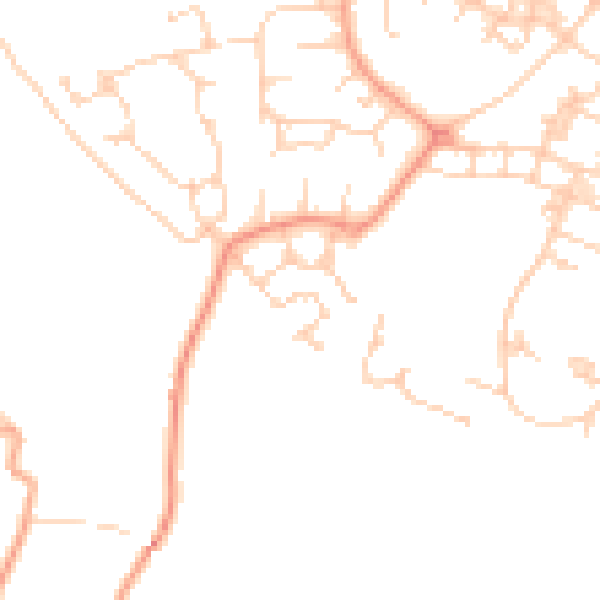 Daytime road noise heatmap for ME17 4GD