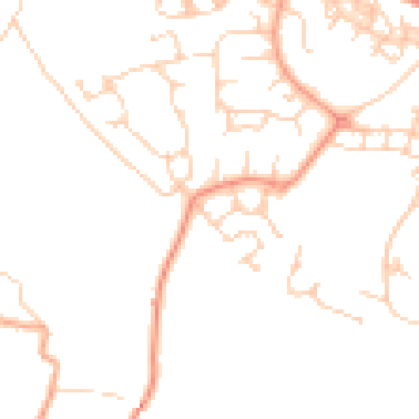 Daytime road noise heatmap for ME17 4GE