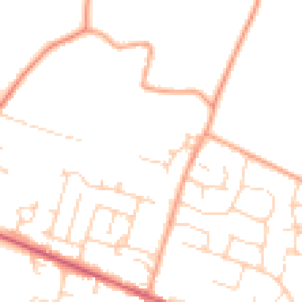 Daytime road noise heatmap for ME17 4GL