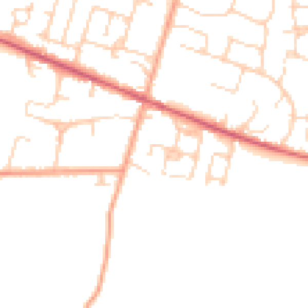 Daytime road noise heatmap for ME17 4GU