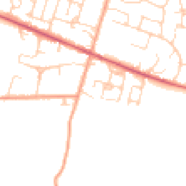 Daytime road noise heatmap for ME17 4HJ