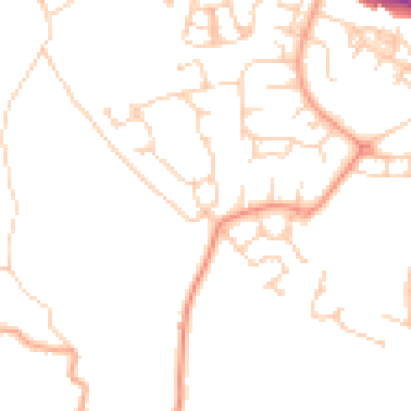 Daytime road noise heatmap for ME17 4JY