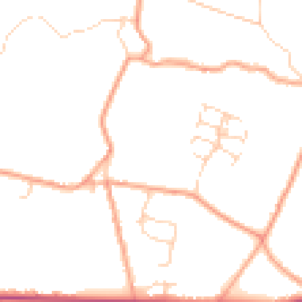Daytime road noise heatmap for ME17 4LD