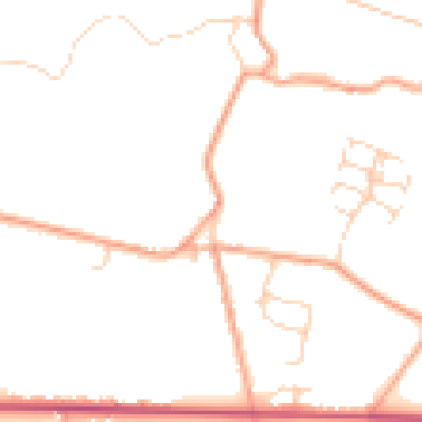 Daytime road noise heatmap for ME17 4LU